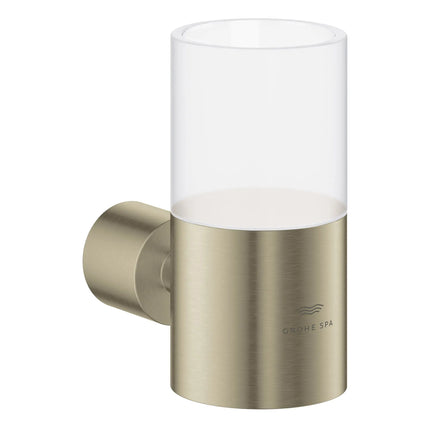 Grohe ATRIO NEW GLASS HOLDER  Brushed Nickel 40884EN0 - Plumbing Market