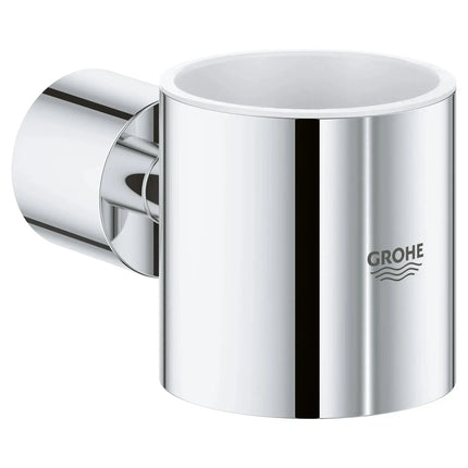 Grohe ATRIO NEW GLASS HOLDER  Chrome 40304003 - Plumbing Market