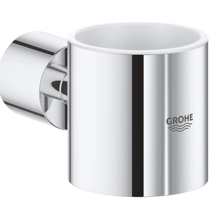 Grohe ATRIO NEW GLASS HOLDER  Chrome 40304003 - Plumbing Market