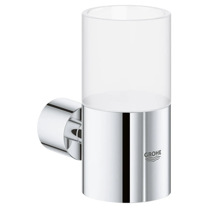 Grohe ATRIO NEW GLASS HOLDER  Chrome 40304003 - Plumbing Market