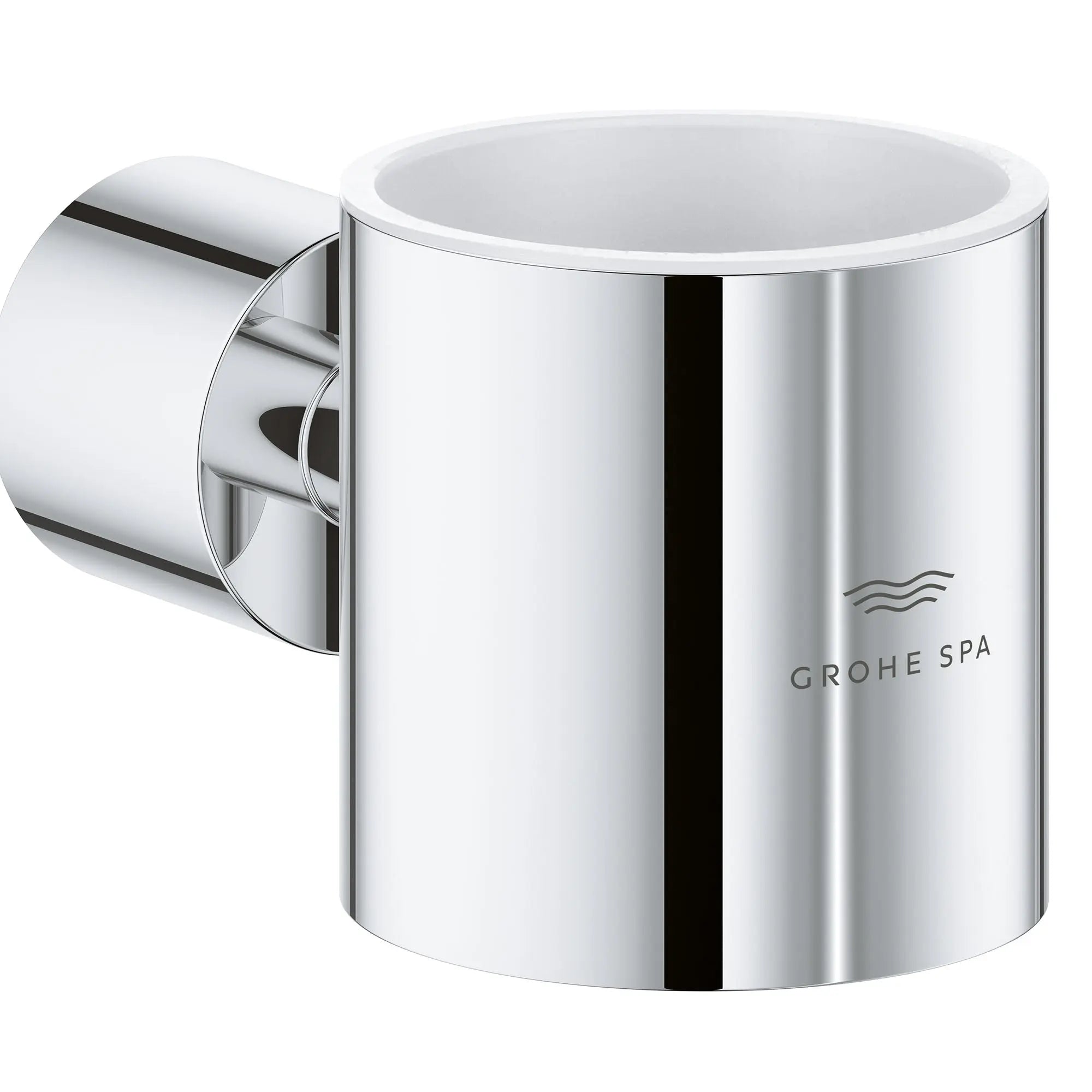 Grohe ATRIO NEW GLASS HOLDER  Chrome 40884000 - Plumbing Market