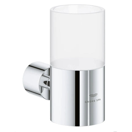 Grohe ATRIO NEW GLASS HOLDER  Chrome 40884000 - Plumbing Market