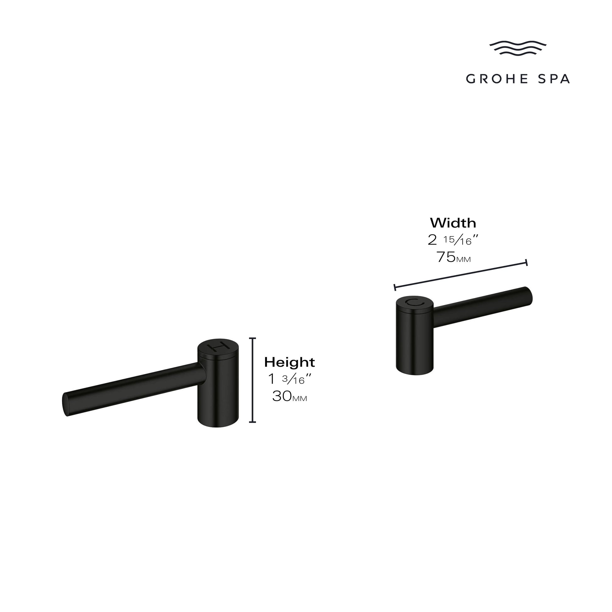 Grohe ATRIO NEW HANDLES  Brushed Nickel 14216EN0 - Plumbing Market