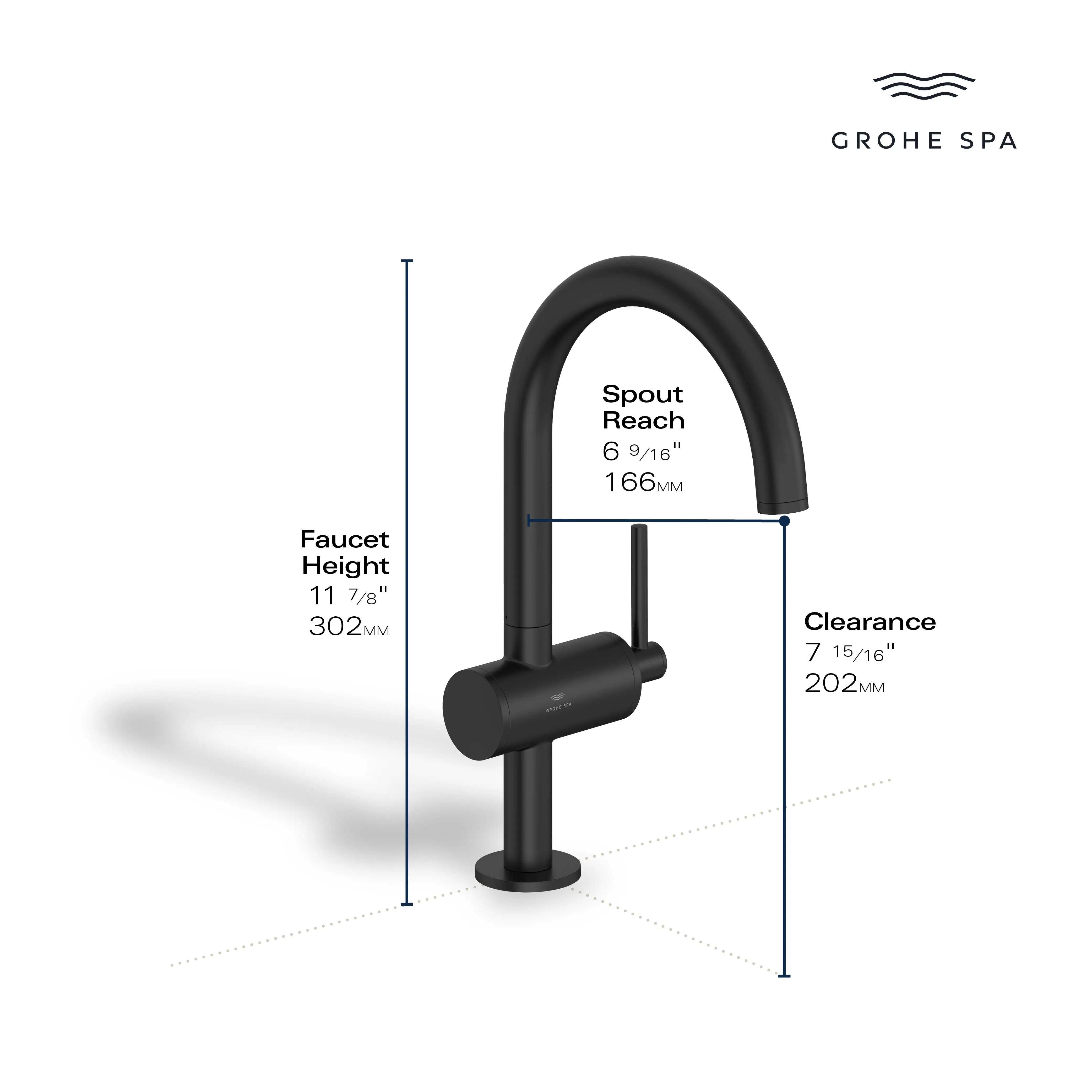 Grohe ATRIO NEW OHM BASIN L US Chrome 24350000 - Plumbing Market