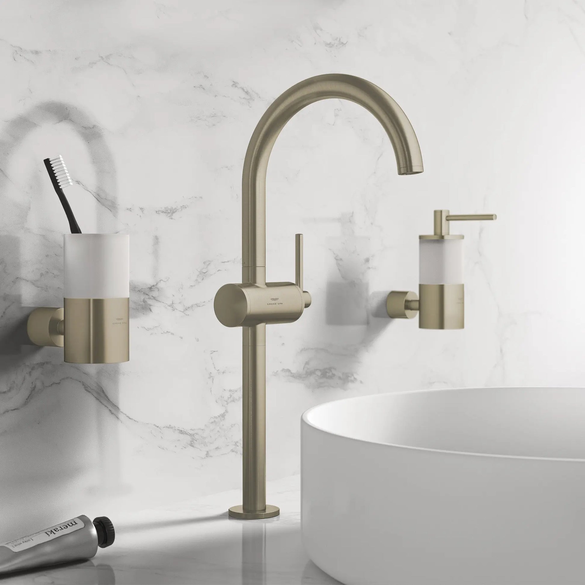 Grohe ATRIO NEW OHM VESSEL BASIN XL US  Brushed Nickel 24352EN0 - Plumbing Market