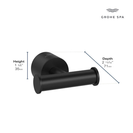 Grohe ATRIO NEW ROBE HOOK  Brushed Nickel 40890EN0 - Plumbing Market