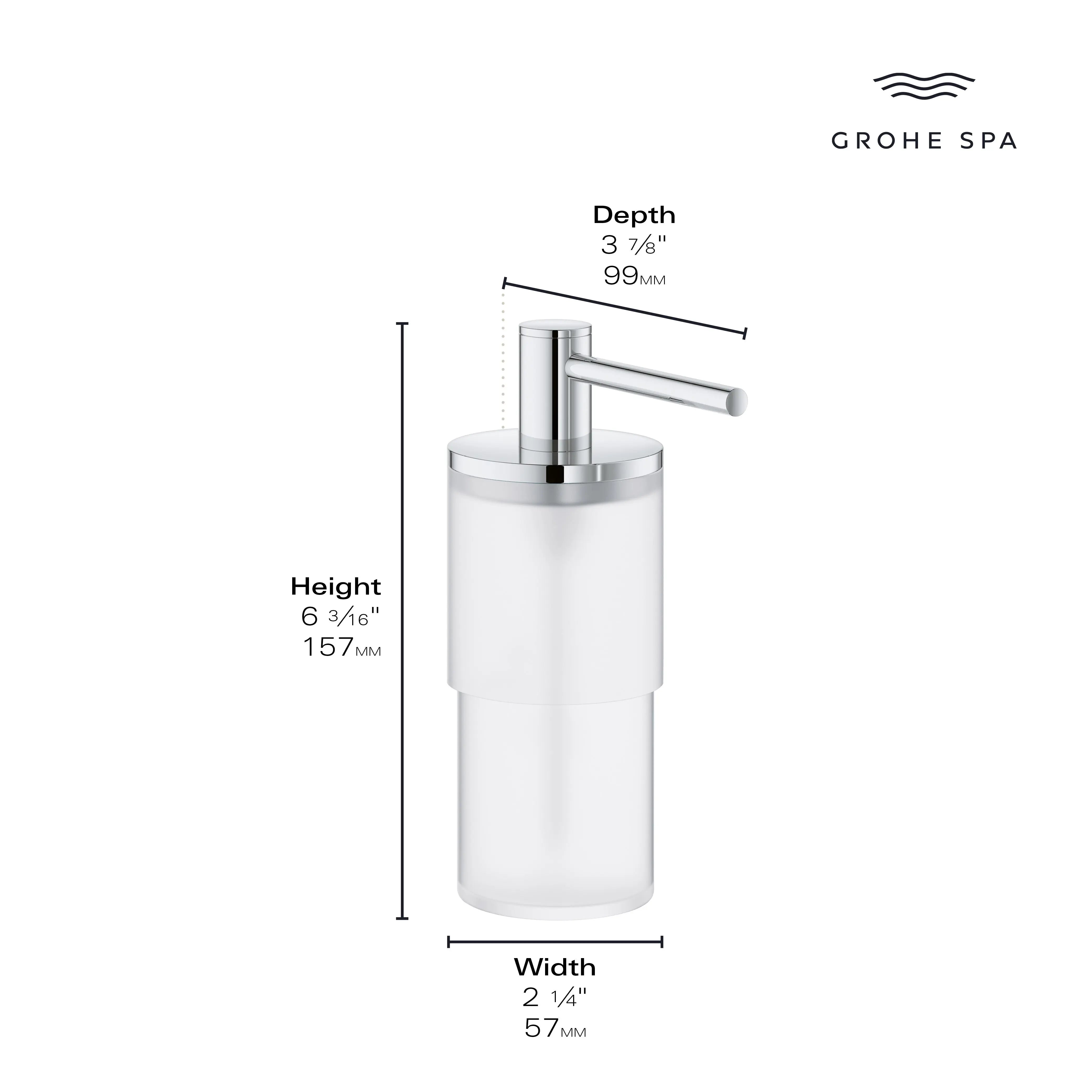Grohe ATRIO NEW SOAP DISPENSER  Brushed Nickel 40886EN0 - Plumbing Market