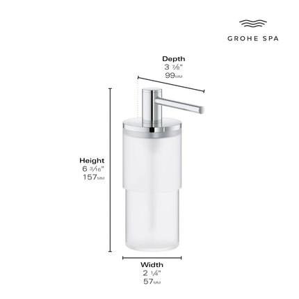 Grohe ATRIO NEW SOAP DISPENSER  Chrome 40886000 - Plumbing Market