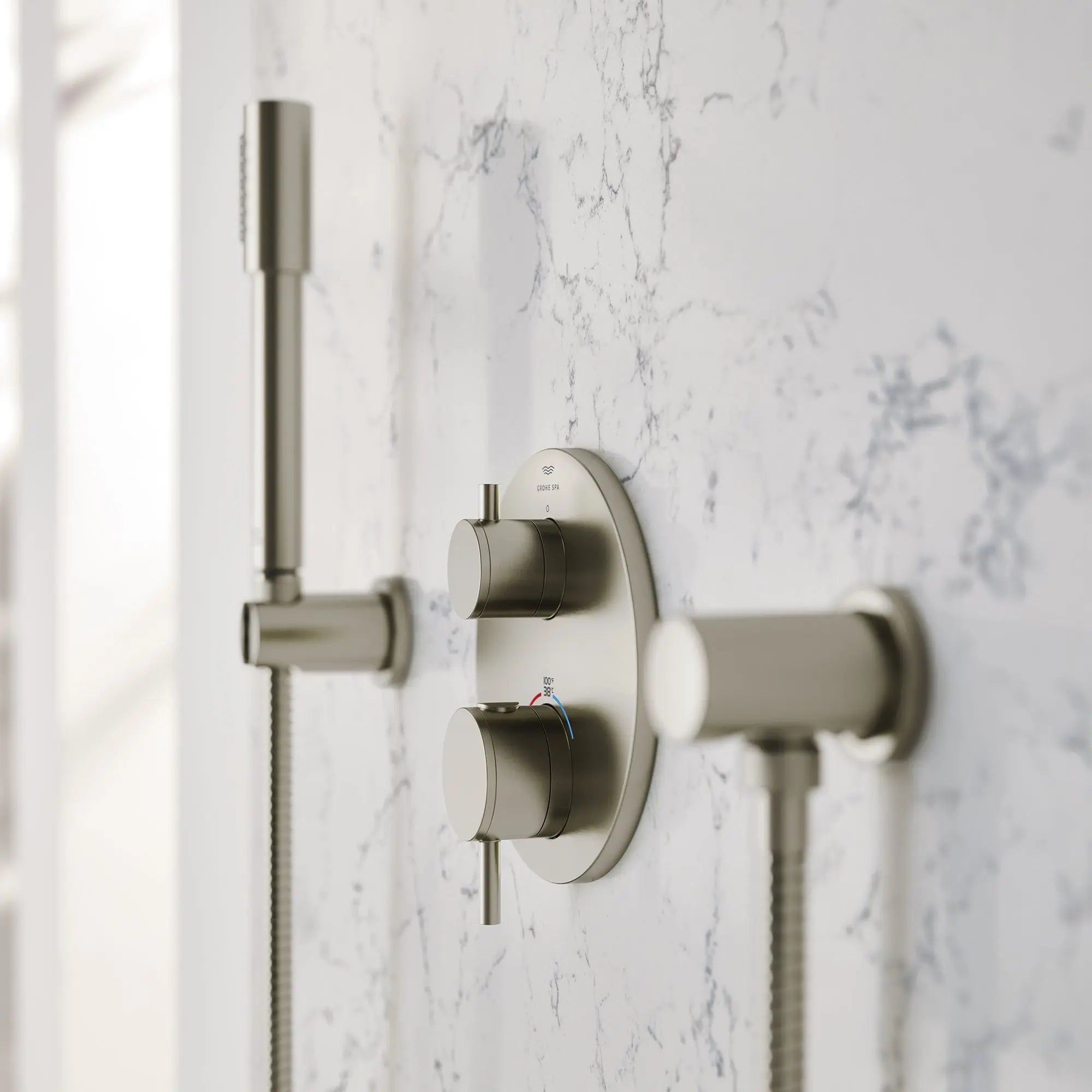 Grohe ATRIO NEW THM TRIMSET RAPIDO BATH US  Brushed Nickel 24361EN0 - Plumbing Market