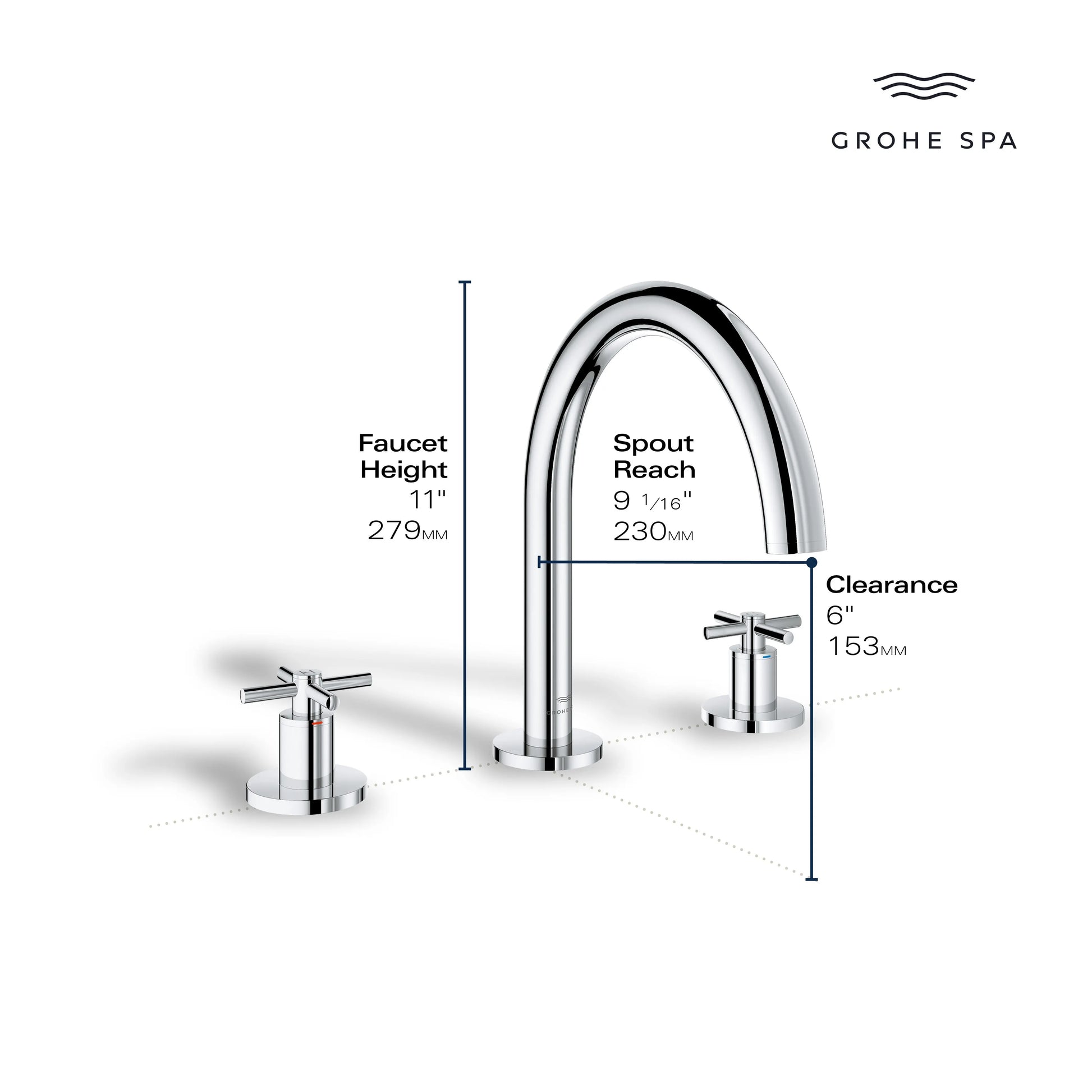 Grohe ATRIO ROMAN TUB FILLER DECK MOUNTED  Brushed Cool Sunrise 25273GN0 - Plumbing Market
