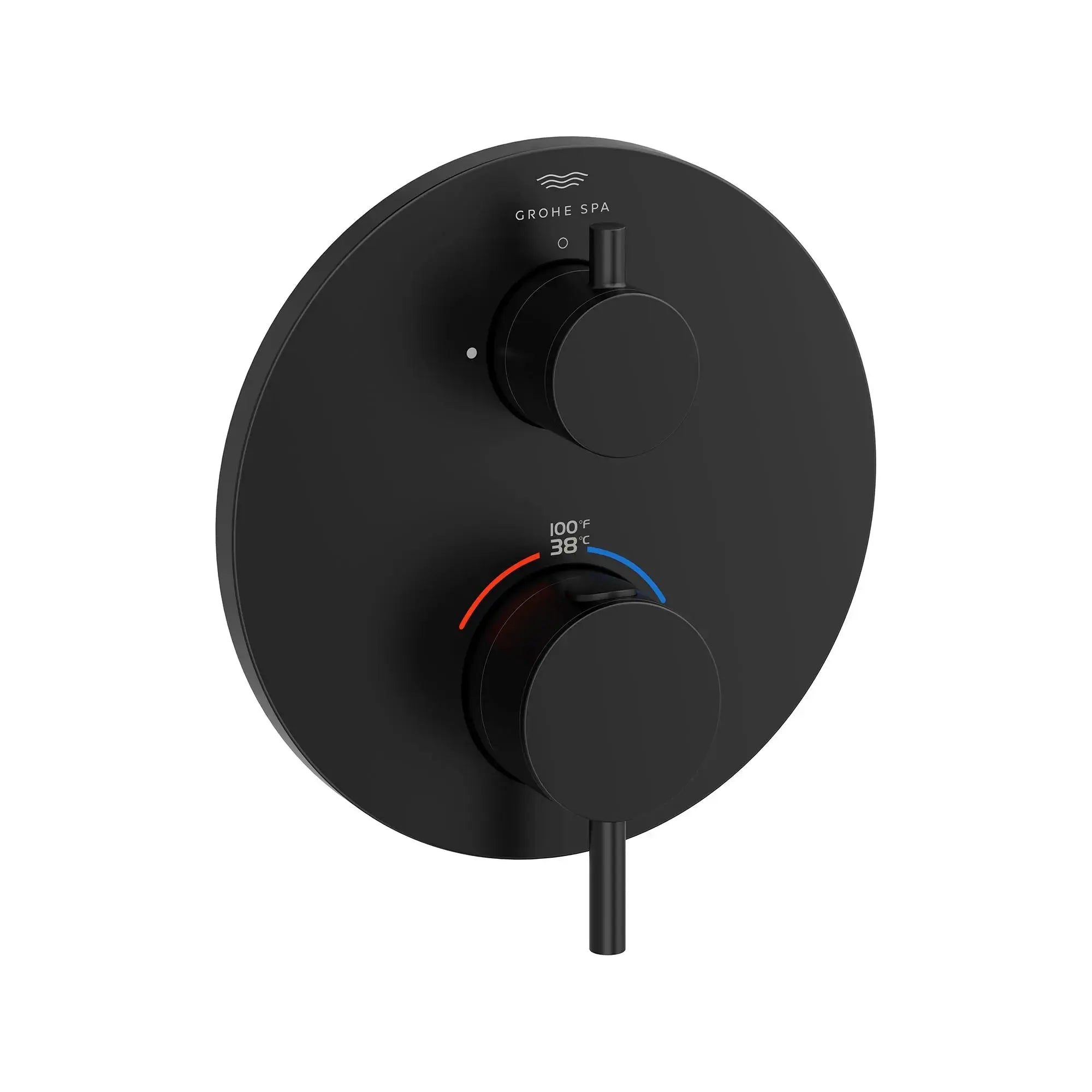 Grohe ATRIO THM TRIM SHOWER W VOL CTRL RD Matte Black 243602430 - Plumbing Market