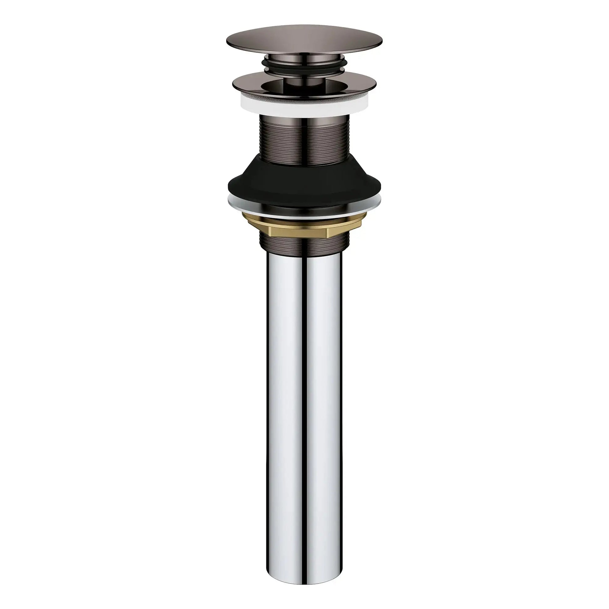 Grohe BATHROOM SINK POP-UP DRAIN W/O OVERFLOW  Hard Graphite 48657A00 - Plumbing Market