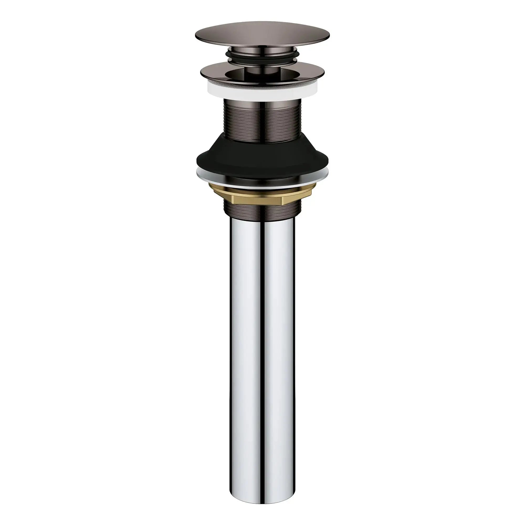 Grohe BATHROOM SINK POP-UP DRAIN W/O OVERFLOW  Hard Graphite 48657A00 - Plumbing Market