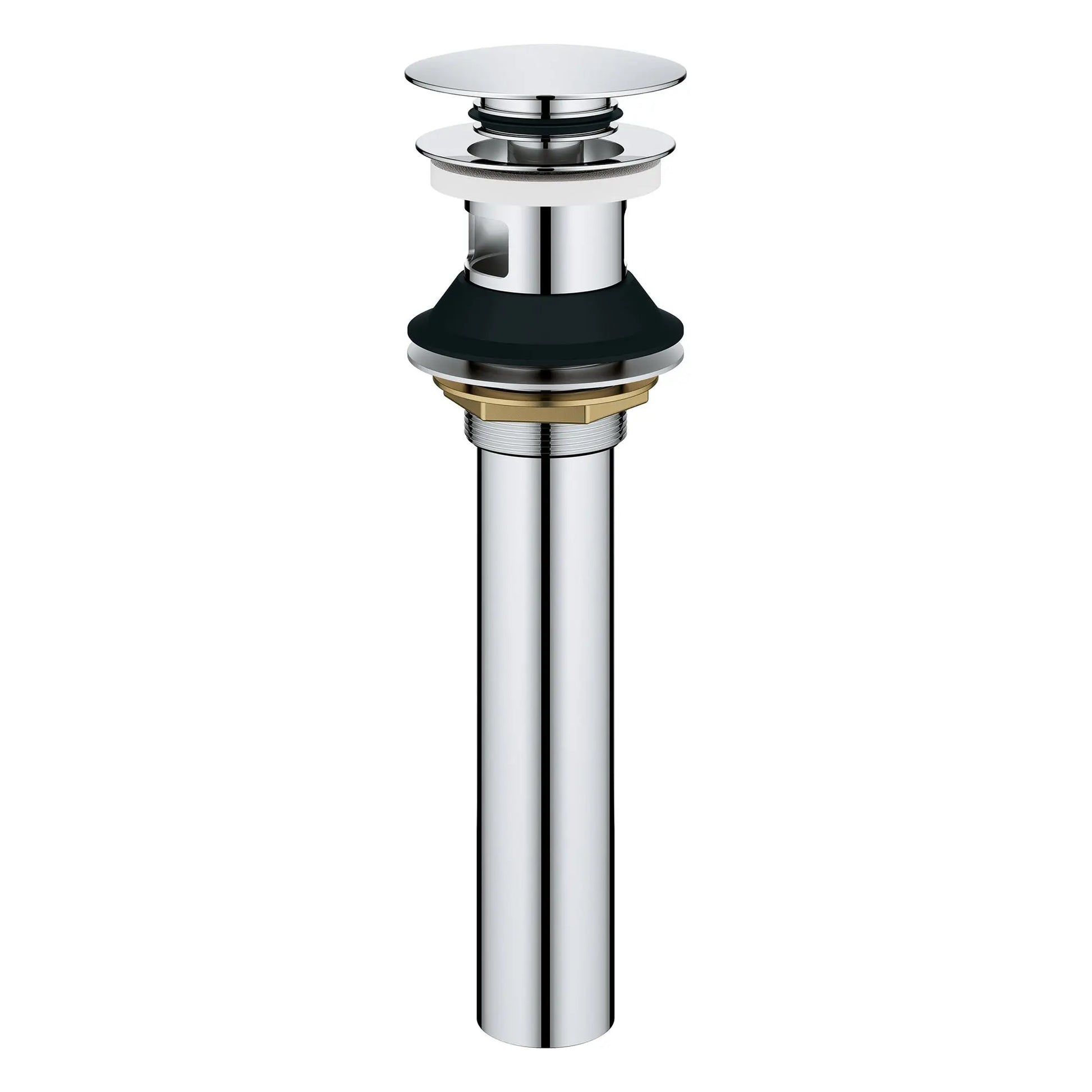 Grohe BATHROOM SINK POP-UP DRAIN WITH OVERFLOW  Chrome 48656000 - Plumbing Market