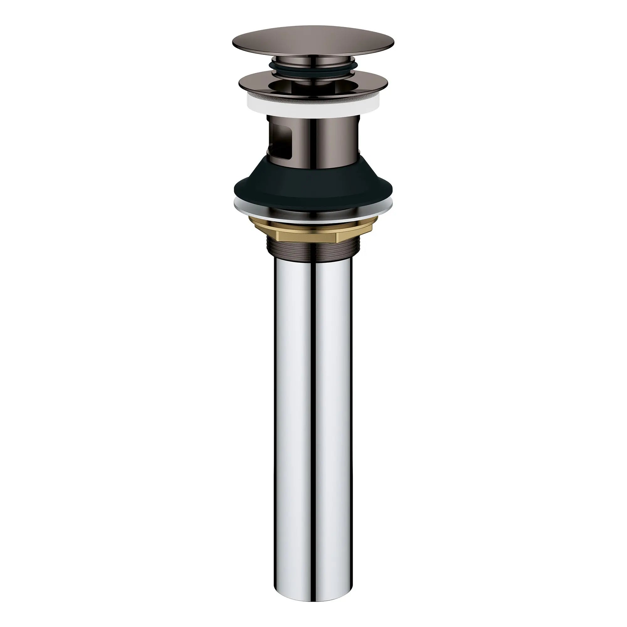 Grohe BATHROOM SINK POP-UP DRAIN WITH OVERFLOW  Hard Graphite 48656A00 - Plumbing Market