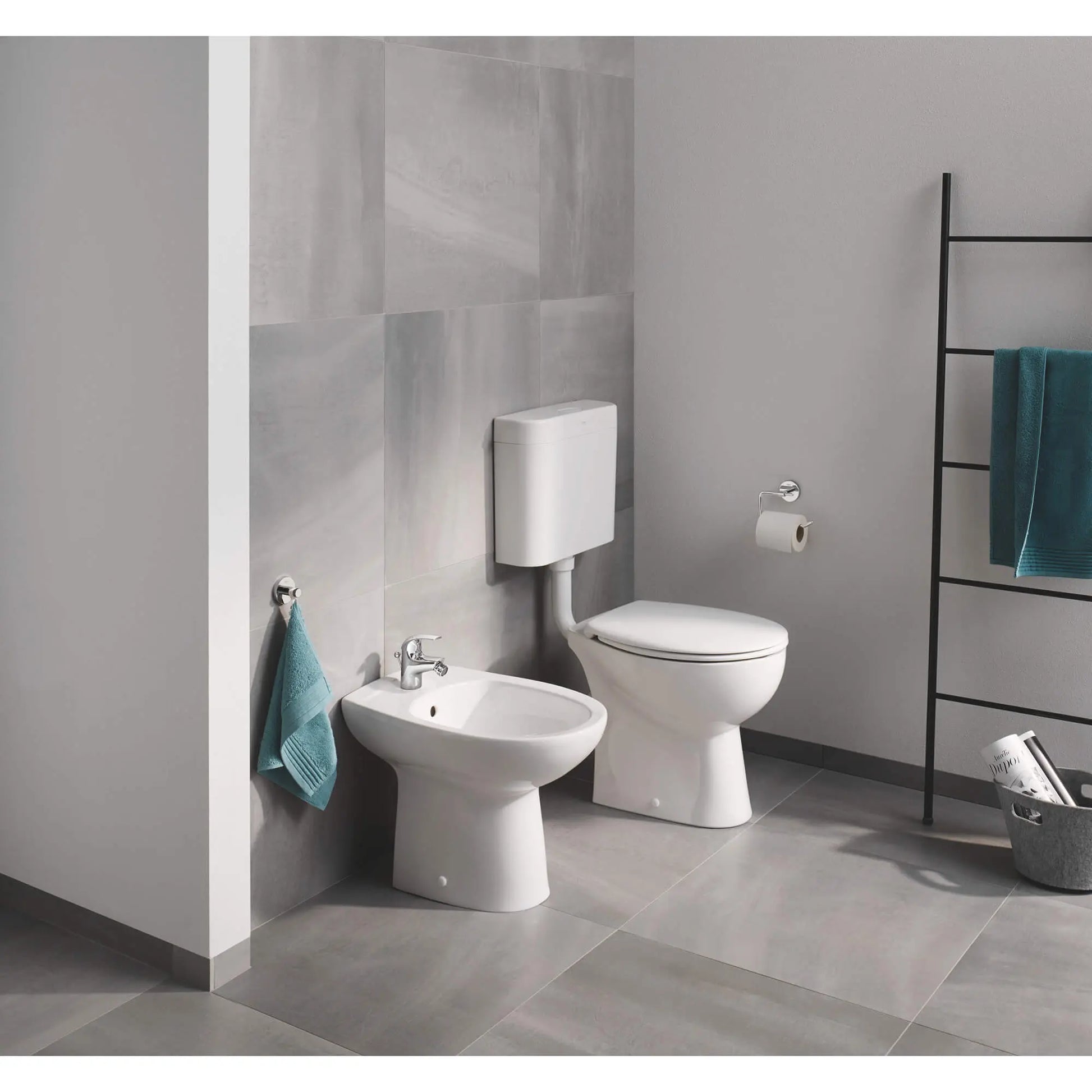 Grohe BAUCOSMOPOLITAN PAPERHOLDER W/O COVER  Chrome 40457001 - Plumbing Market