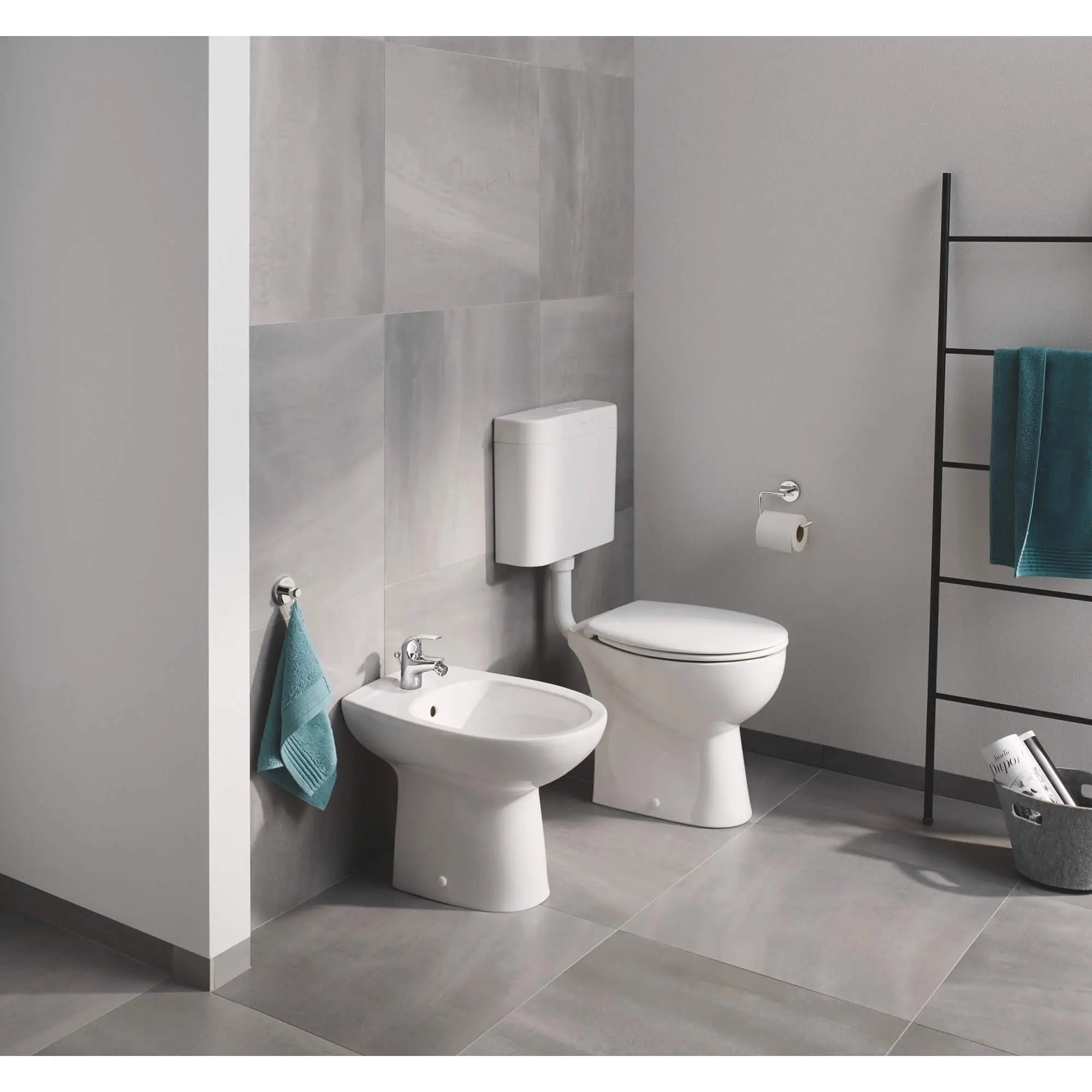 Grohe BAUCOSMOPOLITAN PAPERHOLDER W/O COVER  Chrome 40457001 - Plumbing Market
