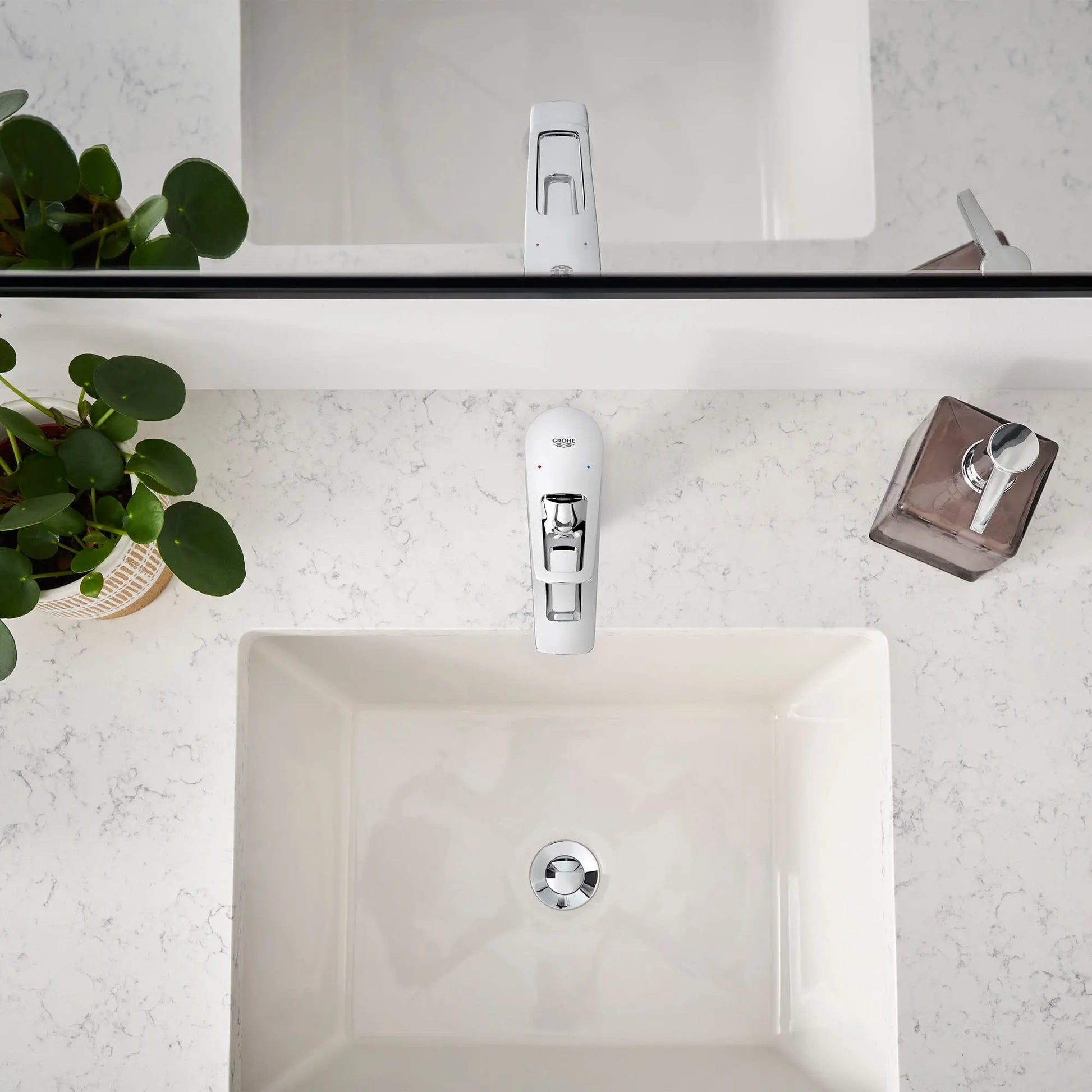 Grohe BAULOOP OHM FAUCET S-SIZE LESS DRAIN  Chrome 23085001 - Plumbing Market