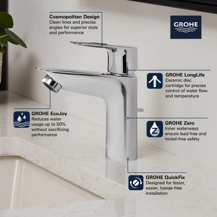 Grohe BAULOOP SINGLE-HANDLE FAUCET M-SIZE  Chrome 23963001 - Plumbing Market