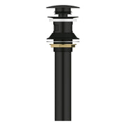 Grohe Bathroom Sink Pop-Up Drain with Overflow Matte Black 486562430 - Plumbing Market