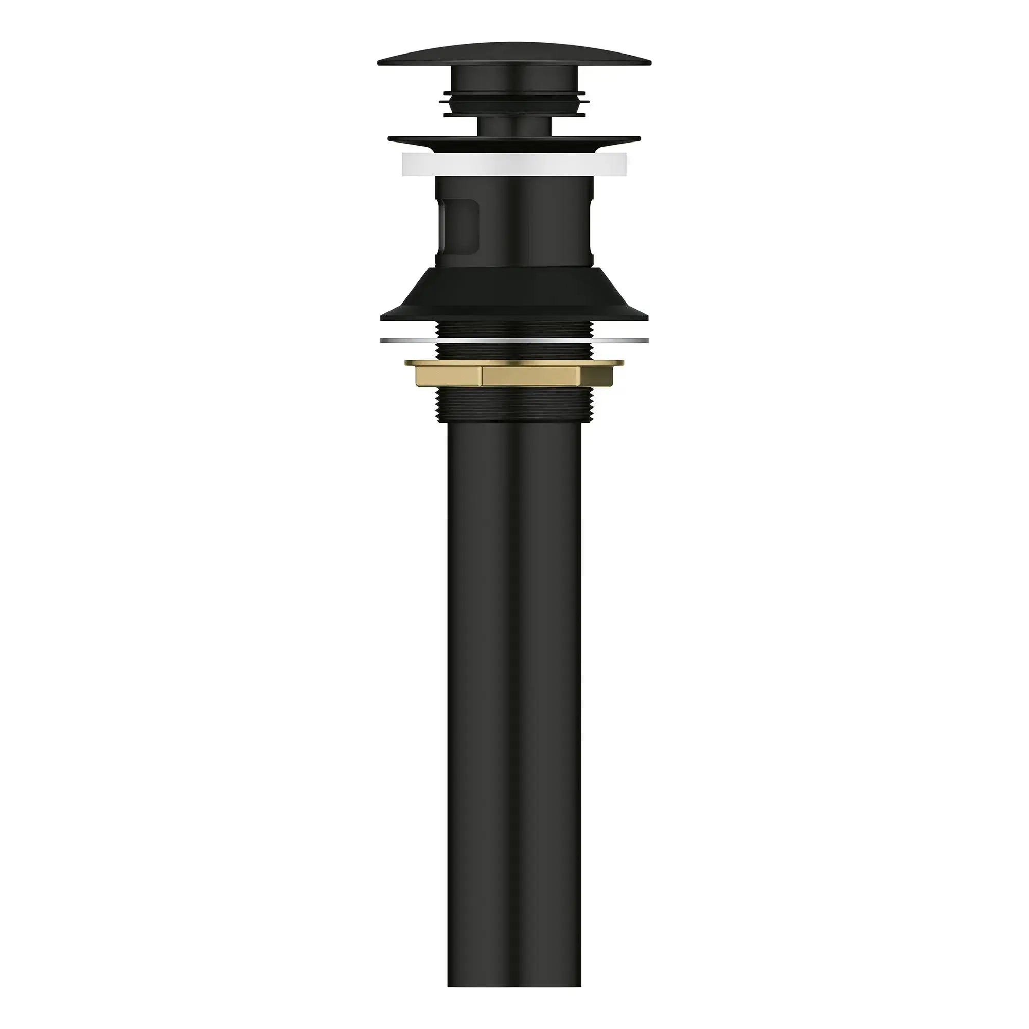 Grohe Bathroom Sink Pop-Up Drain with Overflow Matte Black 486562430 - Plumbing Market