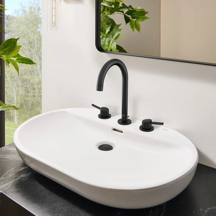 Grohe CONCETTO 2-HANDLE SINK L Matte Black 20217243A - Plumbing Market