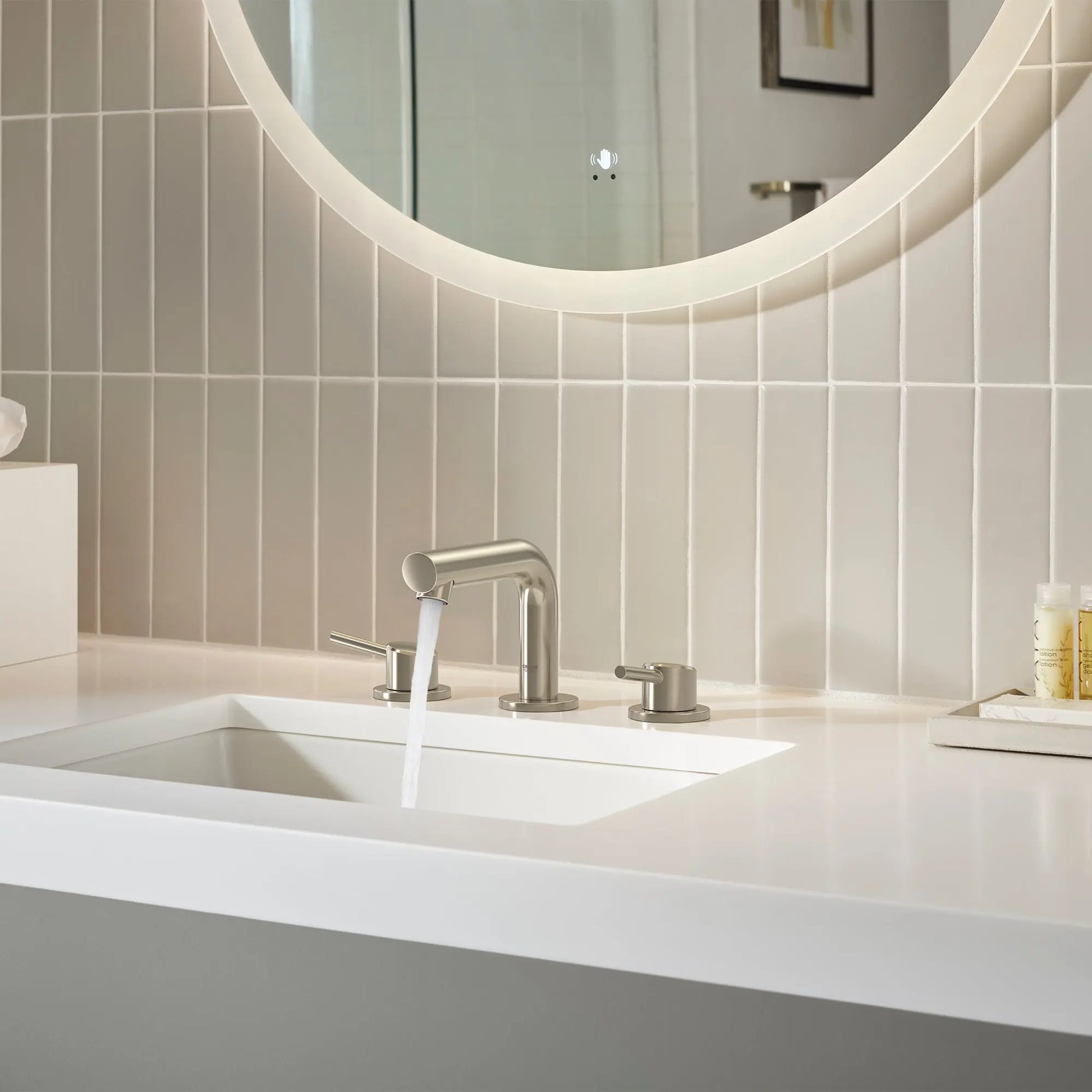 Grohe CONCETTO 2HDL BASIN 3-H XS US  Brushed Nickel 20572EN1 - Plumbing Market