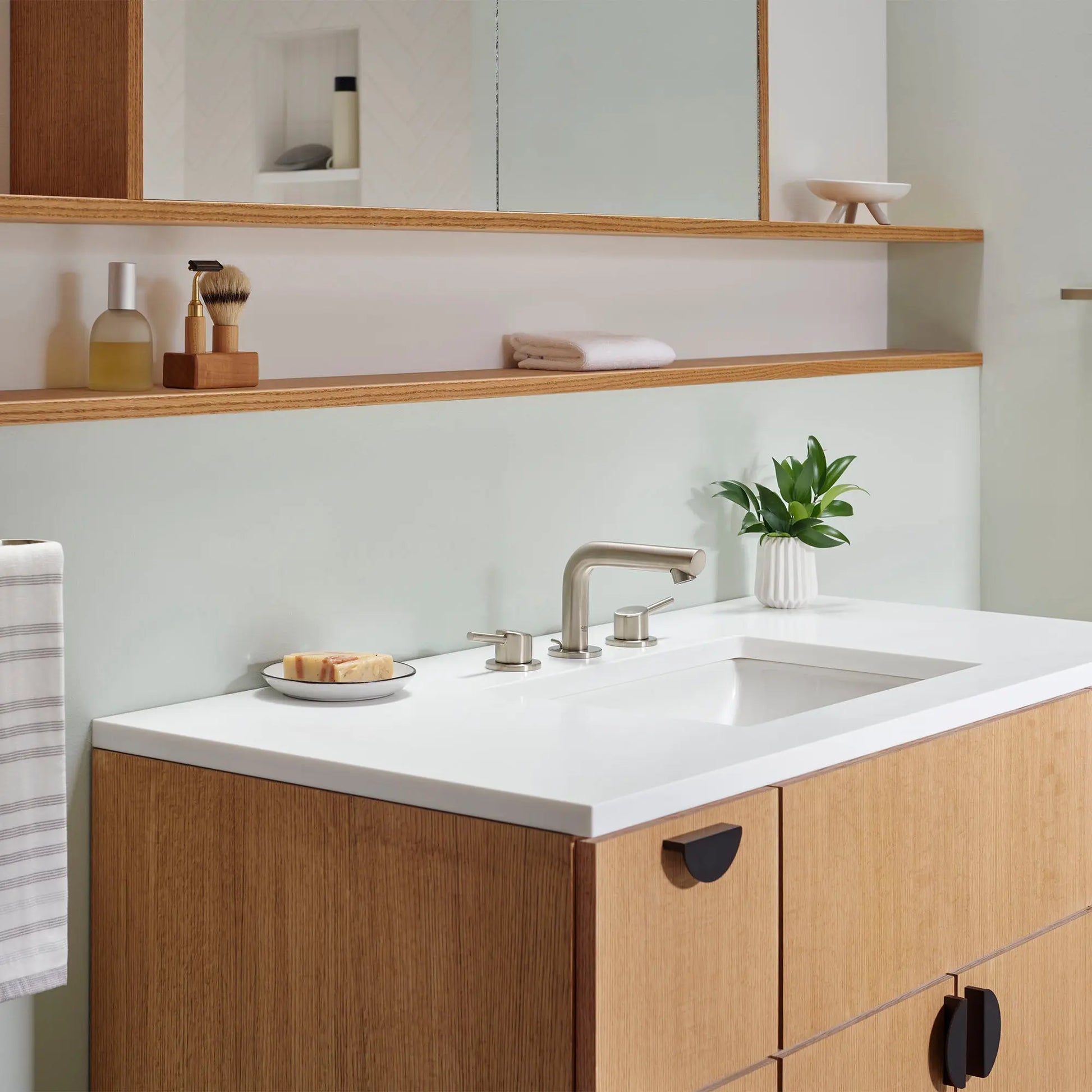 Grohe CONCETTO 2HDL BASIN 3-H XS US  Brushed Nickel 20572EN1 - Plumbing Market