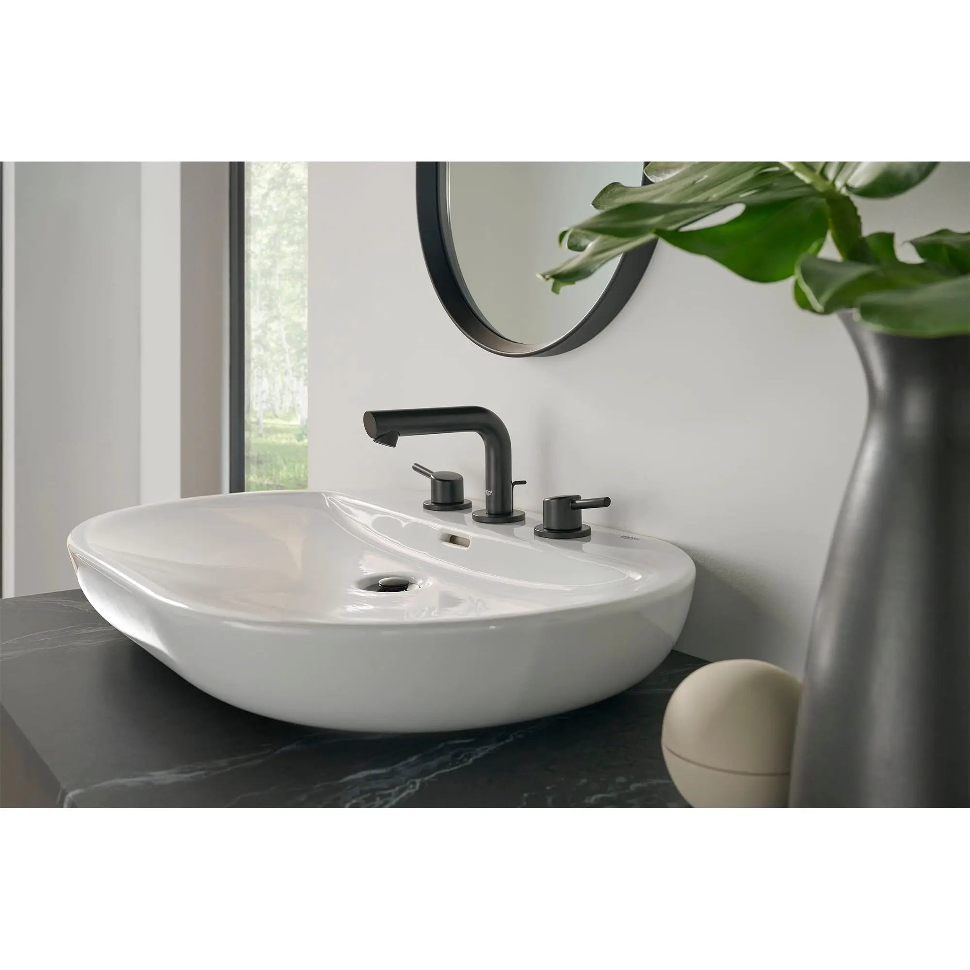 Grohe CONCETTO 2HDL BASIN 3-H XS US Matte Black 205722431 - Plumbing Market