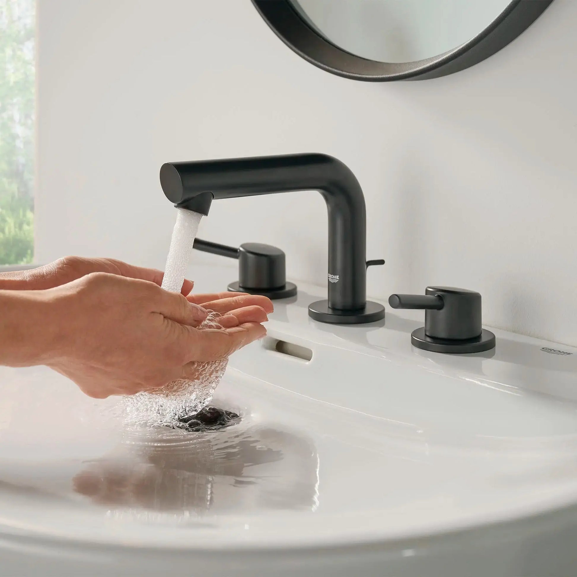 Grohe CONCETTO 2HDL BASIN 3-H XS US Matte Black 205722431 - Plumbing Market