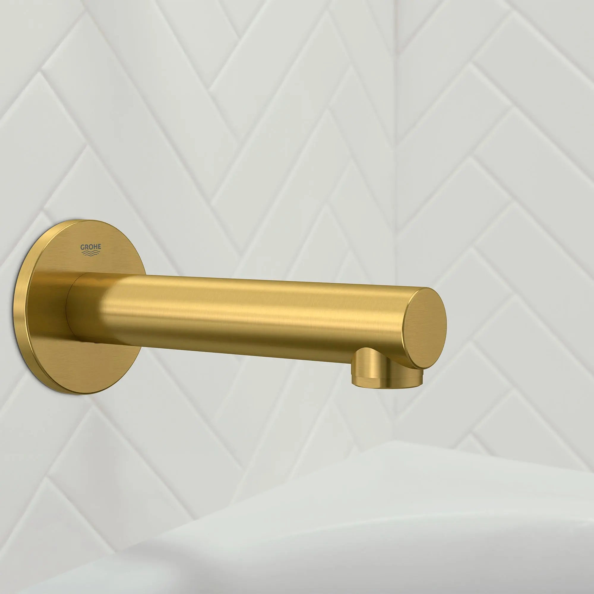 Grohe CONCETTO BATH SPOUT  Brushed Cool Sunrise 13274GN1 - Plumbing Market