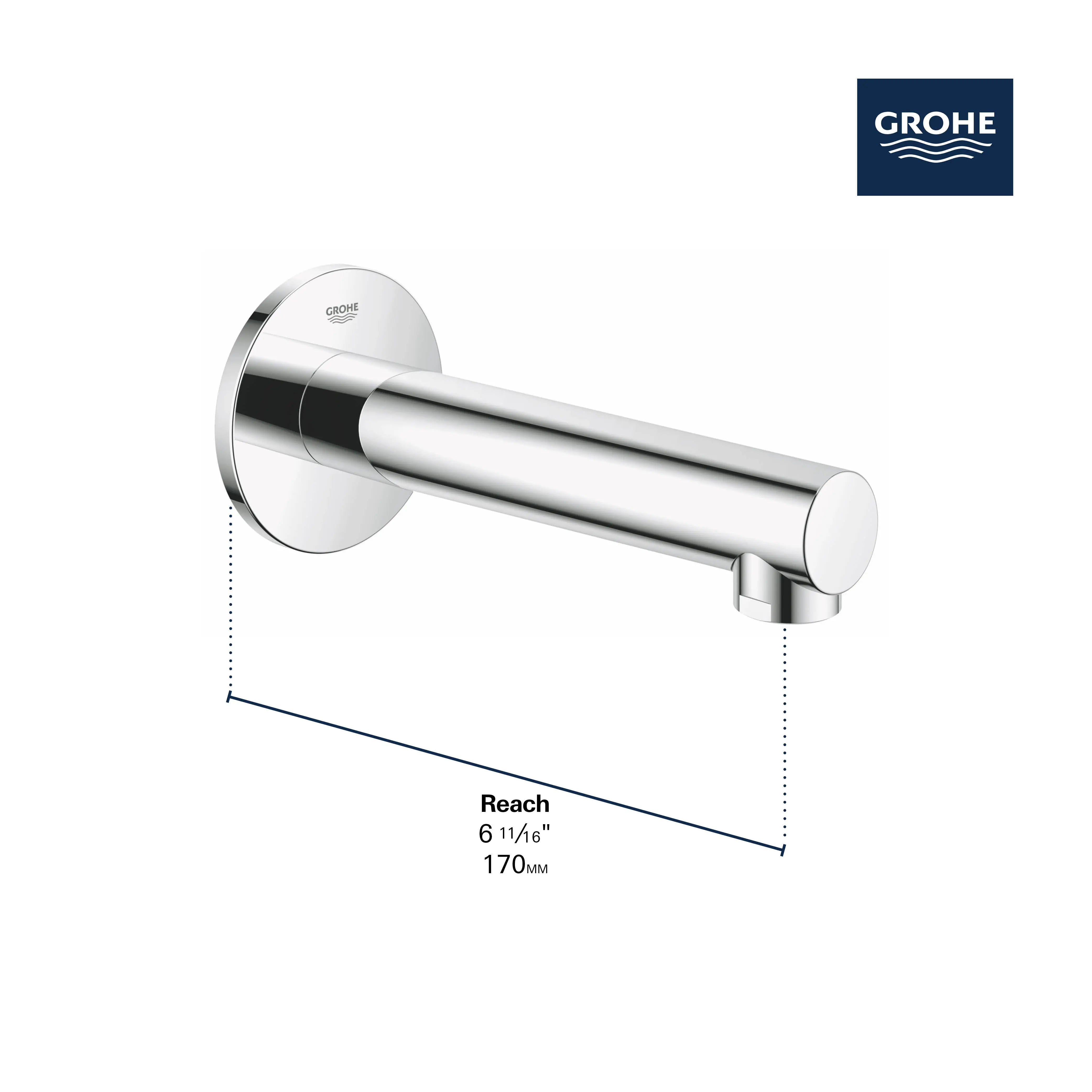 Grohe CONCETTO BATH SPOUT  Brushed Cool Sunrise 13274GN1 - Plumbing Market