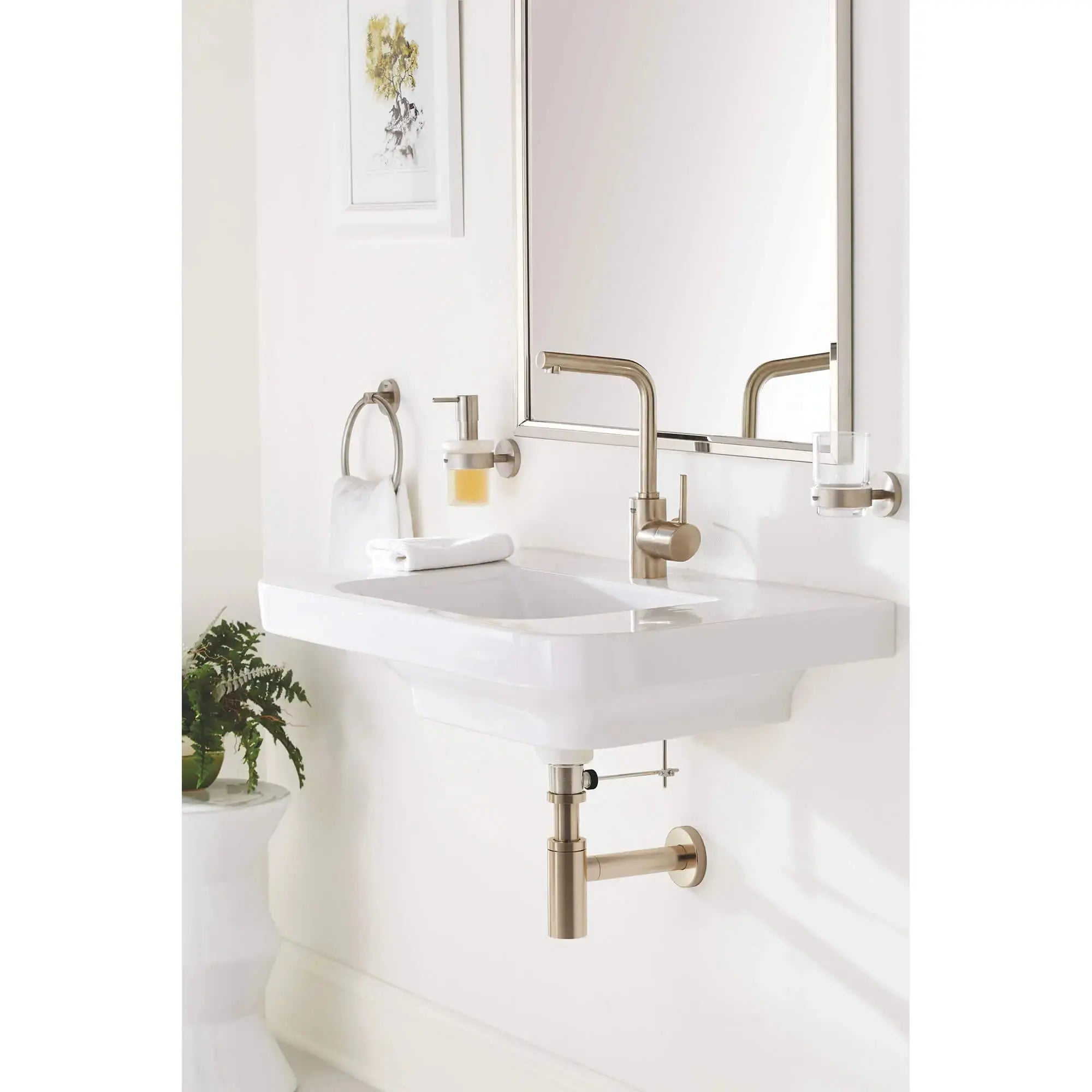 Grohe CONCETTO OHM BASIN L-SIZE US  Brushed Nickel 23737EN2 - Plumbing Market
