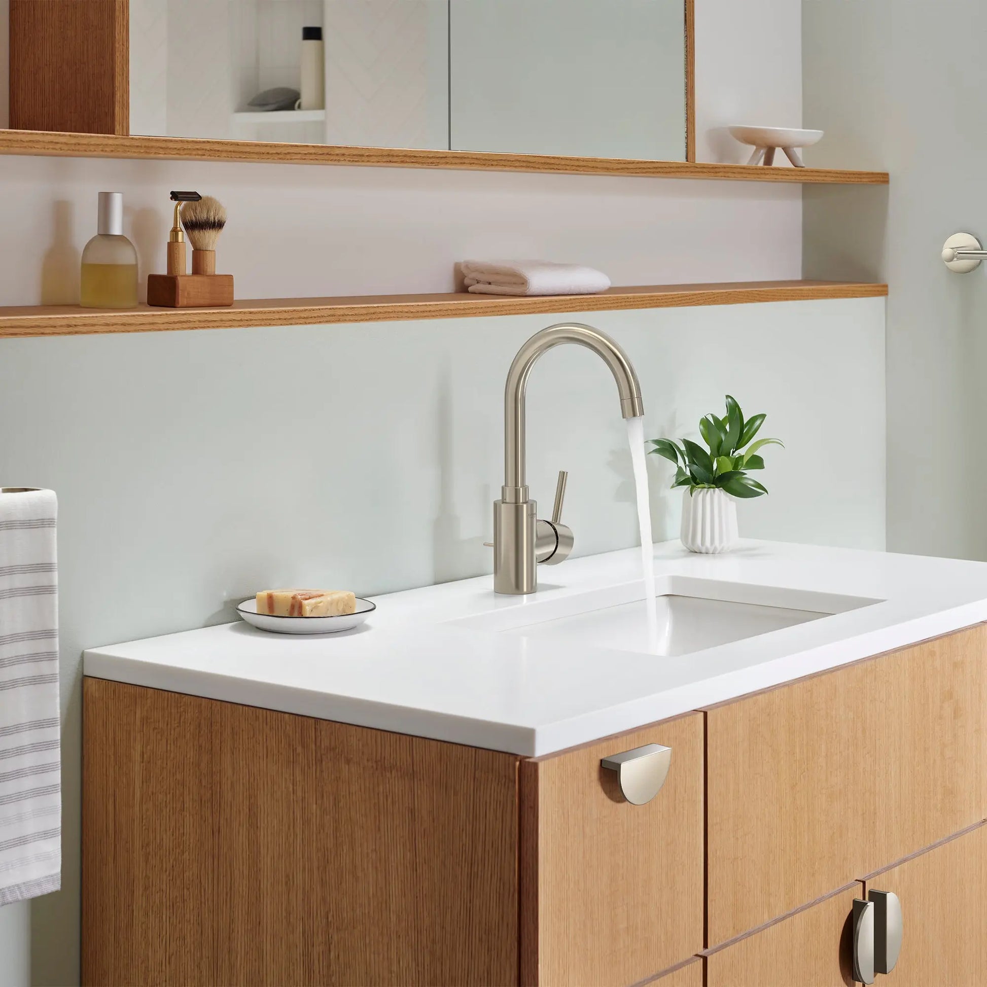 Grohe CONCETTO OHM BASIN L-SIZE US  Brushed Nickel 32138EN2 - Plumbing Market