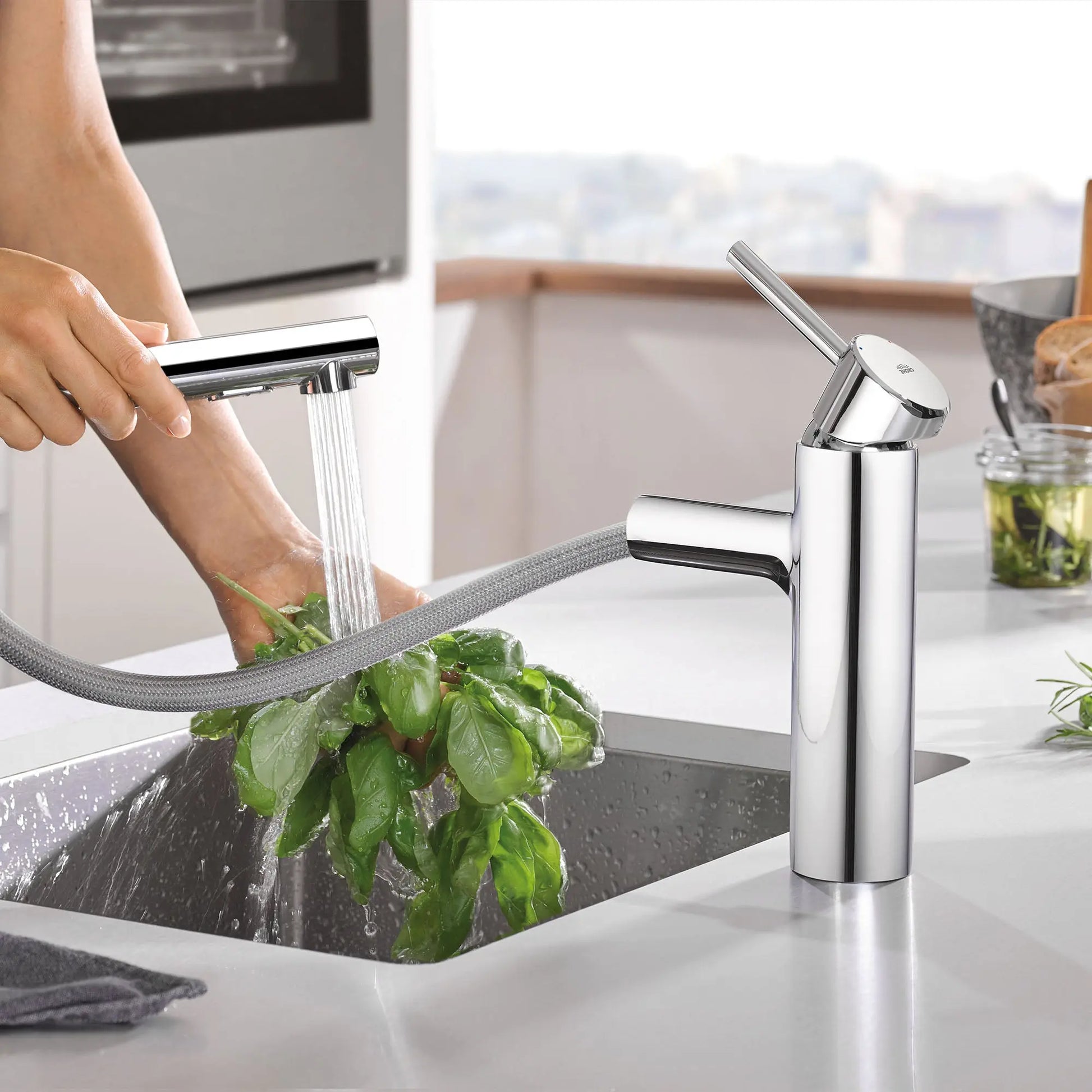 Grohe CONCETTO OHM SINK PULL-OUT SPRAY, US  Chrome 31453001 - Plumbing Market