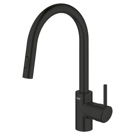 Grohe CONCETTO OHM SINK PULL-OUT SPRAY, US Matte Black 326652433 - Plumbing Market