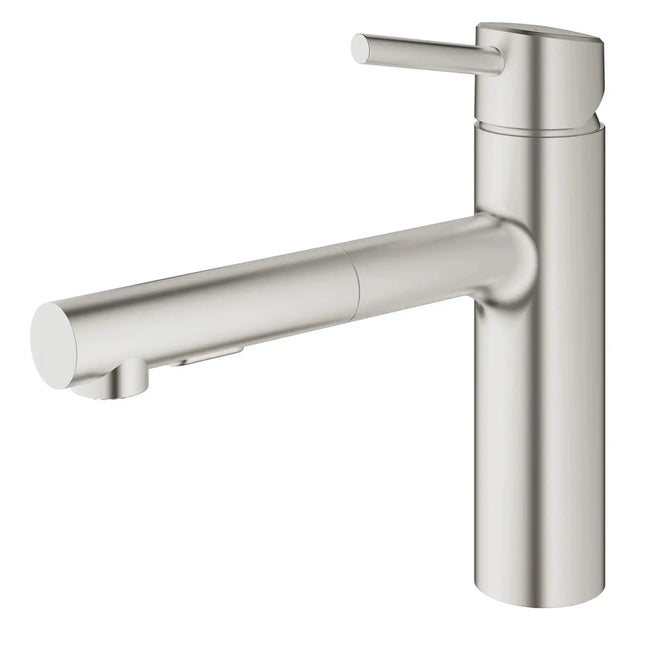 Grohe CONCETTO OHM SINK PULL-OUT SPRAY, US  Supersteel 31453DC1 - Plumbing Market