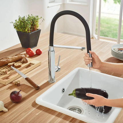Grohe CONCETTO SEMI-PRO KITCHEN US, BLACK HOSE  Chrome 31492000 - Plumbing Market