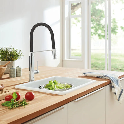Grohe CONCETTO SEMI-PRO KITCHEN US, BLACK HOSE  Chrome 31492000 - Plumbing Market