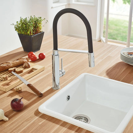 Grohe CONCETTO SEMI-PRO KITCHEN US, BLACK HOSE  Chrome 31492000 - Plumbing Market