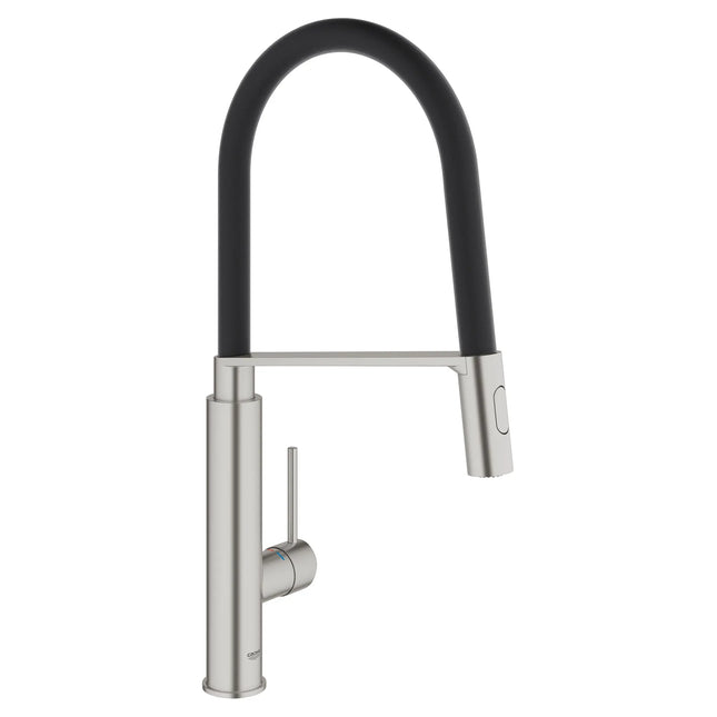 Grohe CONCETTO SEMI-PRO KITCHEN US, BLACK HOSE  Supersteel 31492DC0 - Plumbing Market