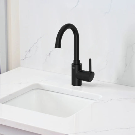 Grohe CONCETTO SNGL HDL FAUC PREP SINK HIGH Matte Black 315182430 - Plumbing Market