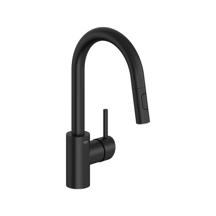 Grohe CONCETTO# DUAL SPRAY PULL-DOWN BAR FAUCE Matte Black 314792431 - Plumbing Market
