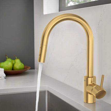 Grohe CONCETTO# DUAL SPRAY PULL-DOWN KITCHEN F  Brushed Cool Sunrise 32665GN3 - Plumbing Market