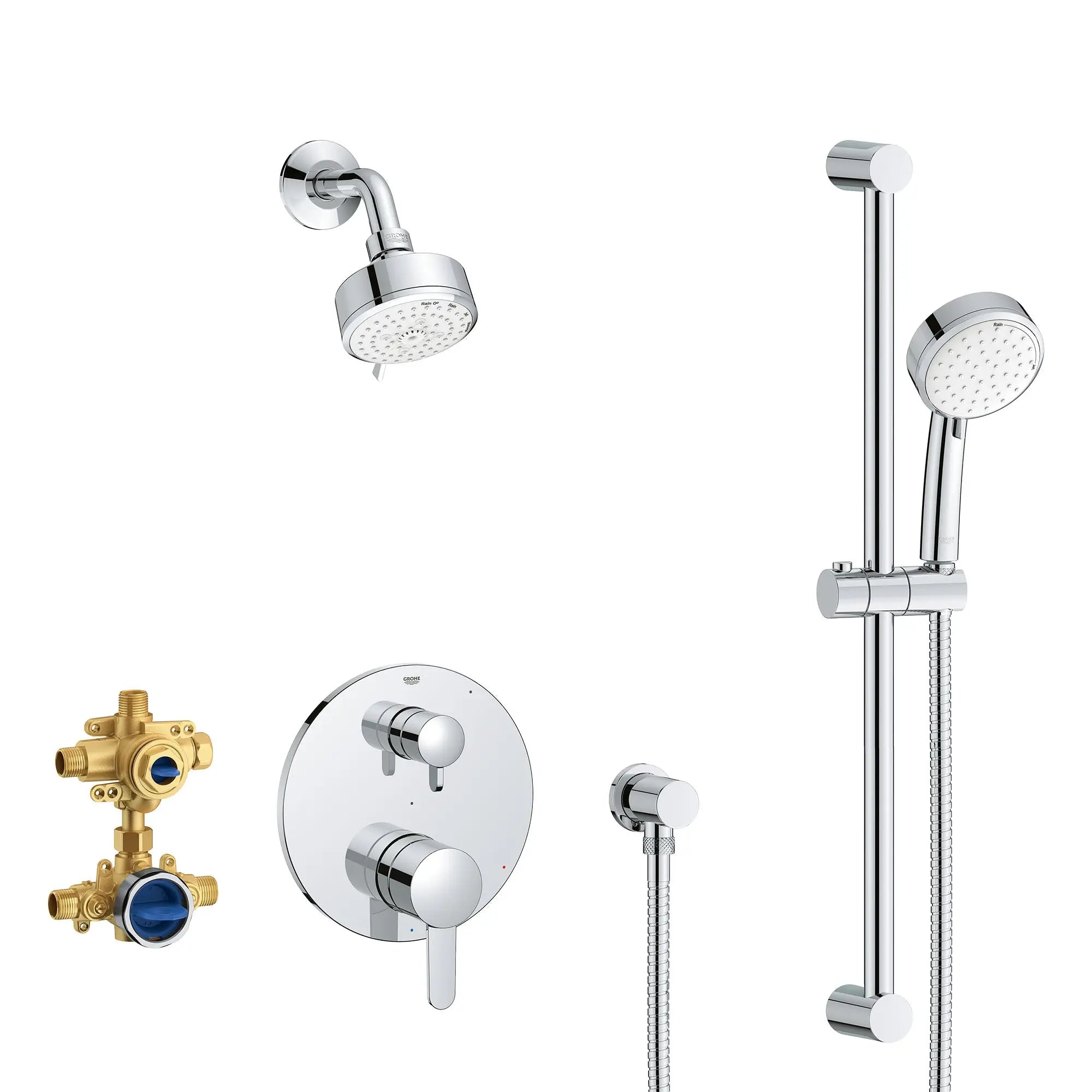 Grohe COSMO PBV SHWR SET 1.75GPM US  Chrome 29429000 - Plumbing Market