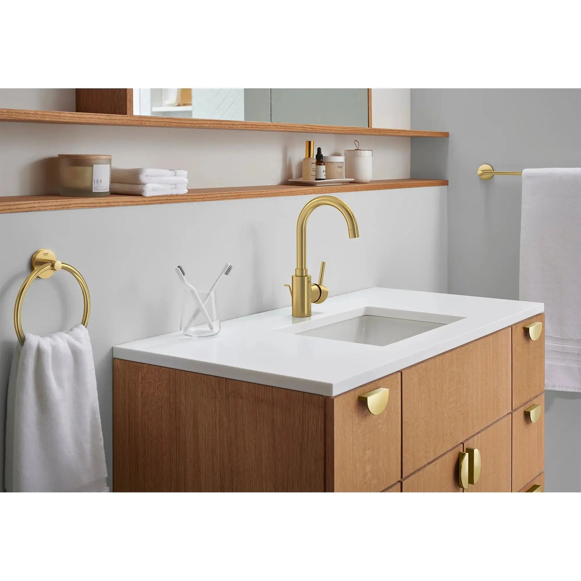 Grohe CONCETTO 1H SINK L 1.5GPM  Brushed Cool Sunrise 32138GN2 - Plumbing Market