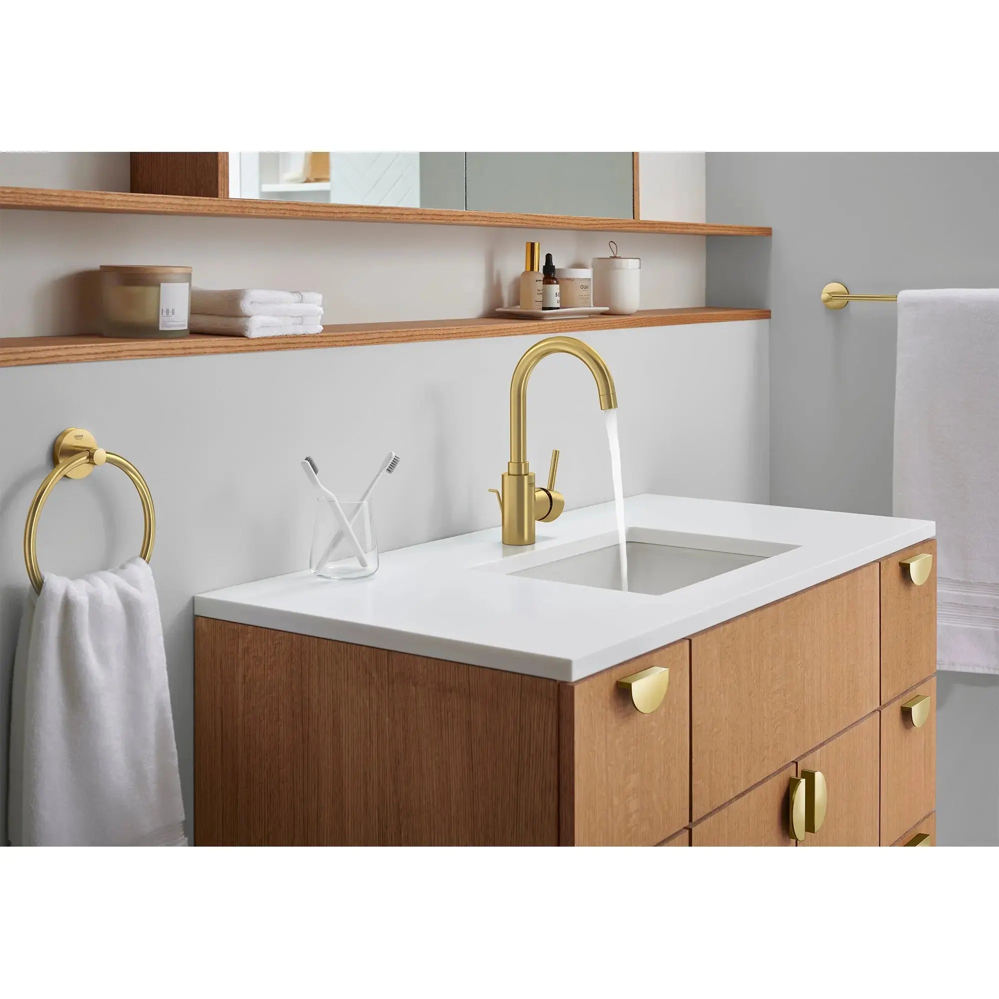 Grohe CONCETTO 1H SINK L 1.5GPM  Brushed Cool Sunrise 32138GN2 - Plumbing Market