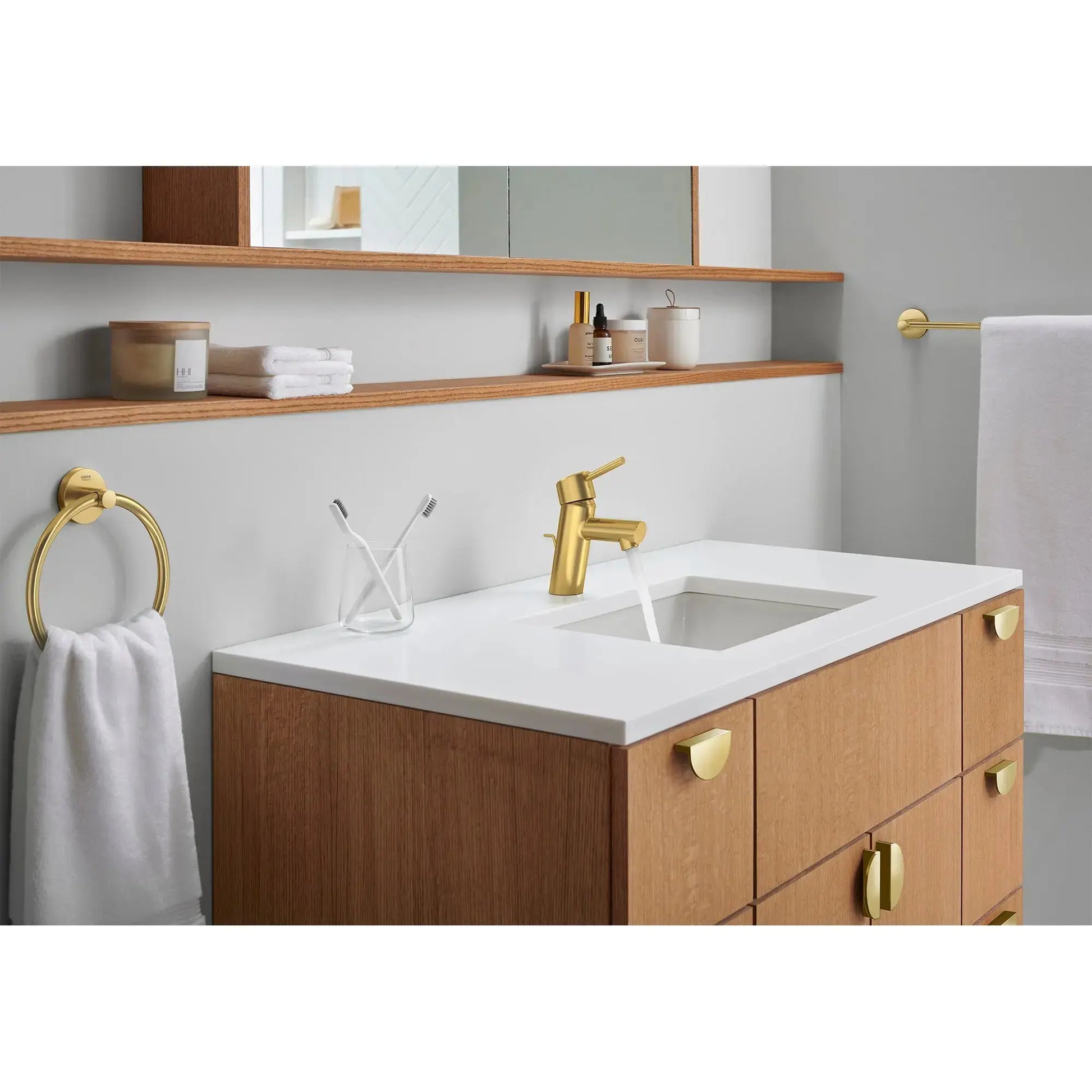 Grohe CONCETTO 1H SINK S 1.2GPM  Brushed Cool Sunrise 34270GNA - Plumbing Market