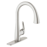 Grohe ELBERON OHM SINK C-SPOUT DUAL SPRAY US  Supersteel 30211DC1 - Plumbing Market