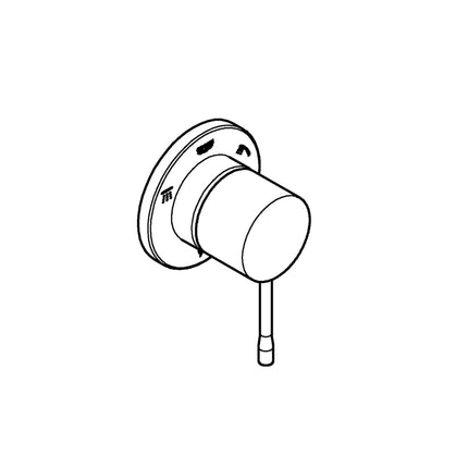 Grohe ESSENCE NEW 3-WAY DIVERTER TRIM  Brushed Cool Sunrise 29203GN1 - Plumbing Market